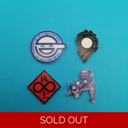 Ghost in the Shell - Stand Alone Complex - pin badge bundle